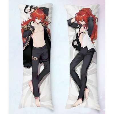 Travesseiro Dakimakura Diluc Genshin Impact 01