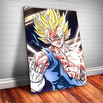 Placa Decorativa Dragon Ball Z vegeta Mod.01