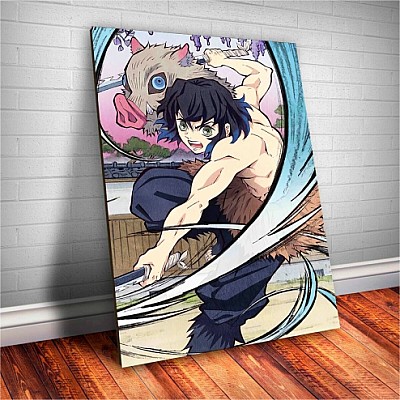  Placa Decorativa Demon Slayer Inosuke Hashibira Mod.01