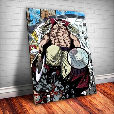 Placa Decorativa One Piece  Barba Branca Mod.01