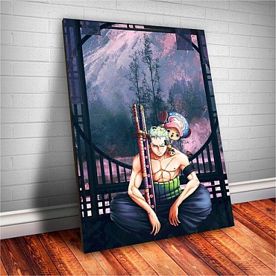 Placa Decorativa One Piece Zoro Mod.01