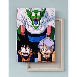 Quadro Decorativo Canvas Dragon Ball Z Piccolo,Goten e Trunks 01