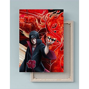 Quadro Decorativo Canvas Naruto Akatsuki Itachi Uchiha 01