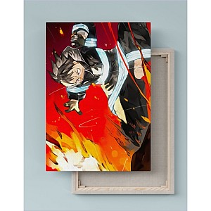 Quadro Decorativo Canvas Fire Force Shinra Kusakabe 02