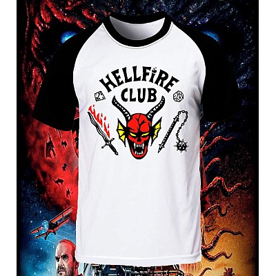 Camiseta Stranger Things HellFire Club Poliester