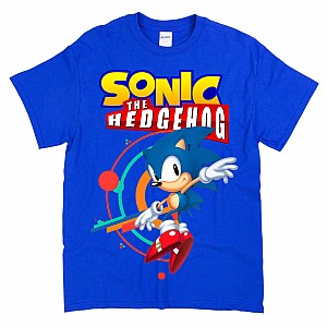 Camiseta Azul Sonic mod.01