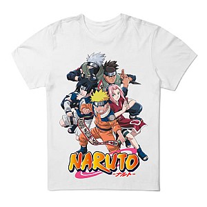 Camiseta Branca  Naruto mod 01