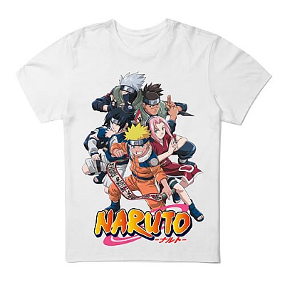 Camiseta Branca  Naruto mod 01