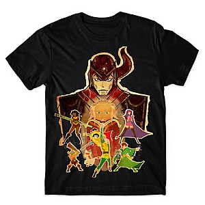 Camiseta  Preta Caverna Do Dragão mod.01