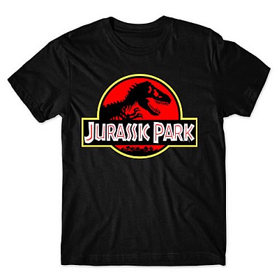 Camiseta Preta Jurassik park mod.01