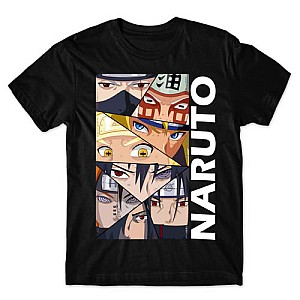 Camiseta Preta Naruto  mod.12