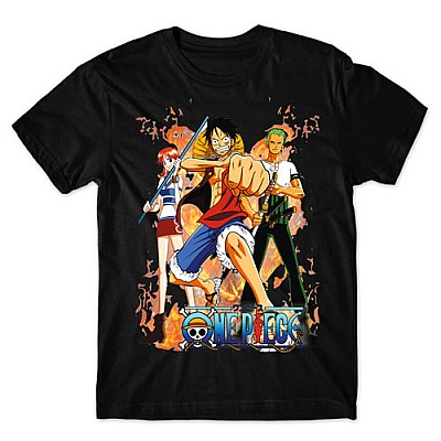 Camiseta Preta One piece mod.01