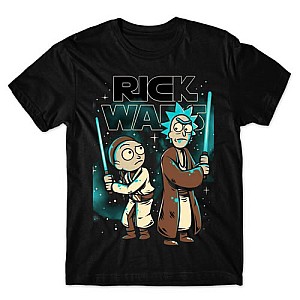 Camiseta Preta Rick And Morty Mod.02
