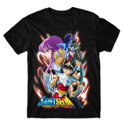 Camiseta Preta Saint Seiya Mod.01