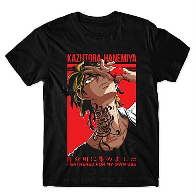 Camiseta Tokyo revengers  Kazutora Hanemiya Mod.01