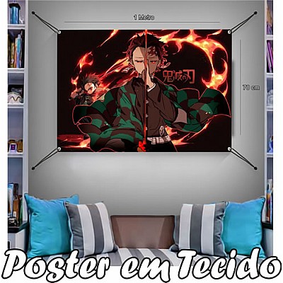 Bandeira Decorativa Demon Slayer Tanjiro  .Mod1