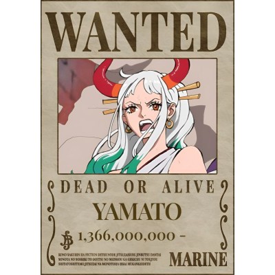 Placa Decorativa OnePiece Wanted Yamato