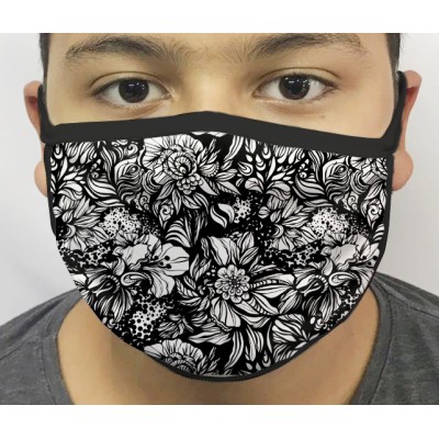 Máscara de Proteção Flores 07