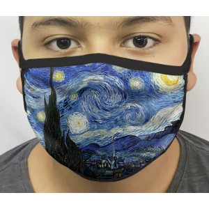 Máscara de Proteção Noite Estrelada
