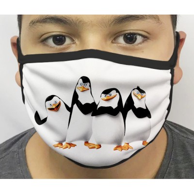 Máscara de Proteção Os Pinguins De Madagascar