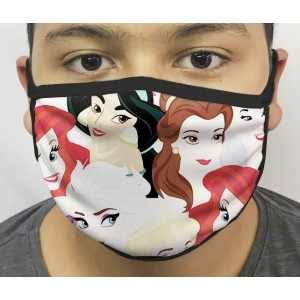 Máscara de Proteção Pincesas Da Disney