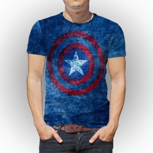 Camiseta FullArt Vingadores Capitao America Mod.03