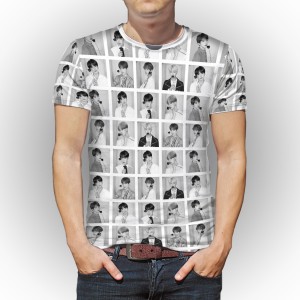 Camiseta FullArt BTS Mod.03 (Preto e Branco)