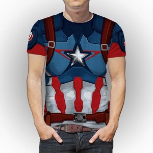Camiseta FullArt Vingadores Capitao America Mod.01