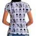 Camiseta Feminina - Raglan - BTS - Mod.01 (Preto e Branco)