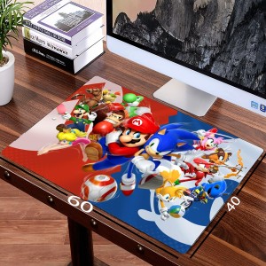 MousePad Gamer Mario E Sonic