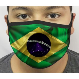 Máscara de Proteção Lavável Brasil