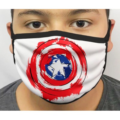 Máscara de Proteção Lavável Capitão America