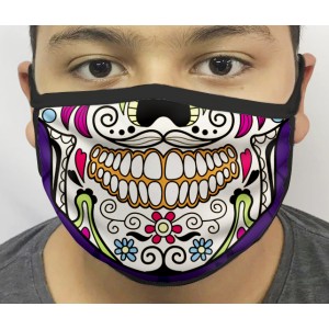 Máscara de Proteção Lavável Caveira 05