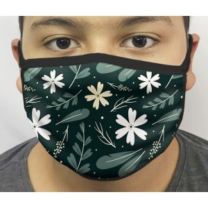 Máscara de Proteção Flores 01
