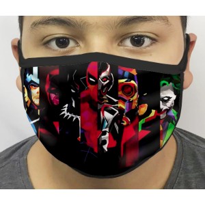 Máscara de Proteção Personagens De Quadrinhos