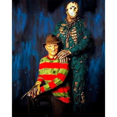 Placa Decorativa Jason e Freddy - Mod.01