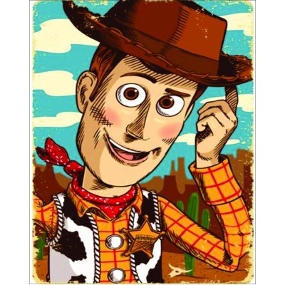 Placa Decorativa   Xerife Woody