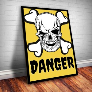 Placa Decorativa Danger