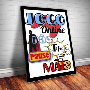 Placa Decorativa Jogo Online
