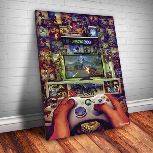Placa Decorativa Controle Xbox360