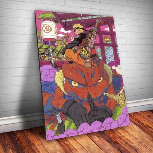 Placa Decorativa Naruto E Gamakichi