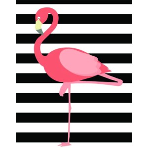Placa Decorativa Flamingo - Mod.01