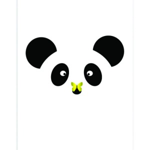 Placa Decorativa Panda - Mod.03