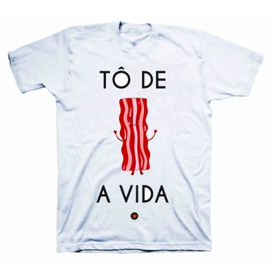 Camiseta - To de Bacon Com a Vida