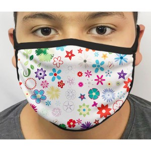 Máscara de Proteção Lavável Floral mod.02