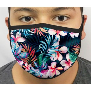 Máscara de Proteção Lavável Flores mod.01
