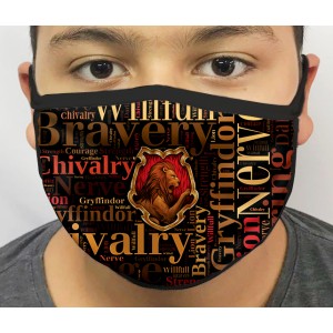 Máscara de Proteção Lavável Harry Potter Grifinória