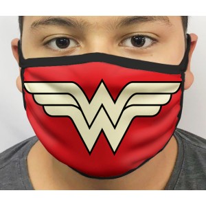 Máscara de Proteção Lavável Mulher-Maravilha mod.02