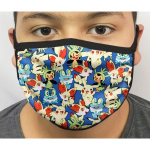 Máscara de Proteção Lavável Pokemon mod.01